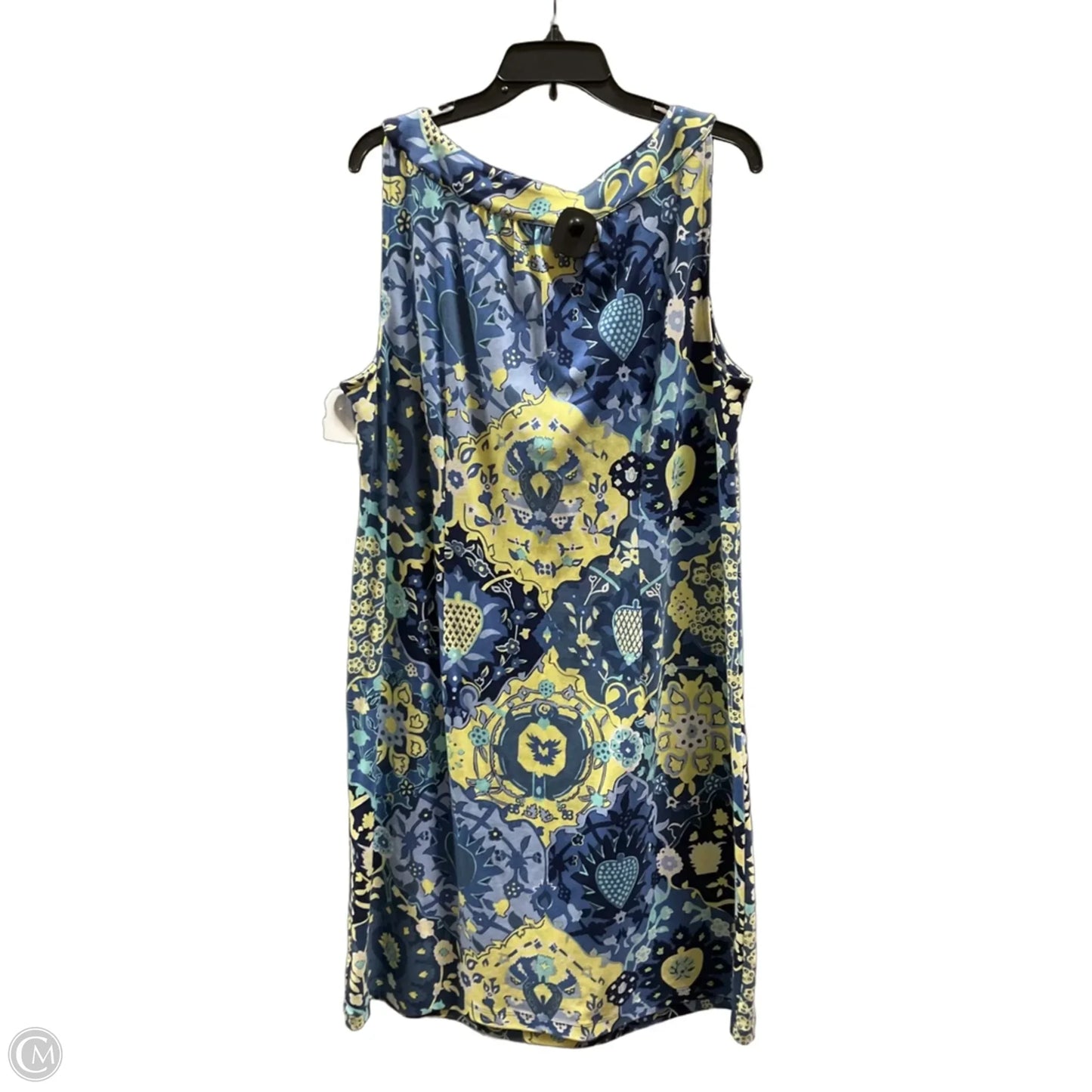 Dress Casual Short By Talbots In Blue & Cream, Size: 2x