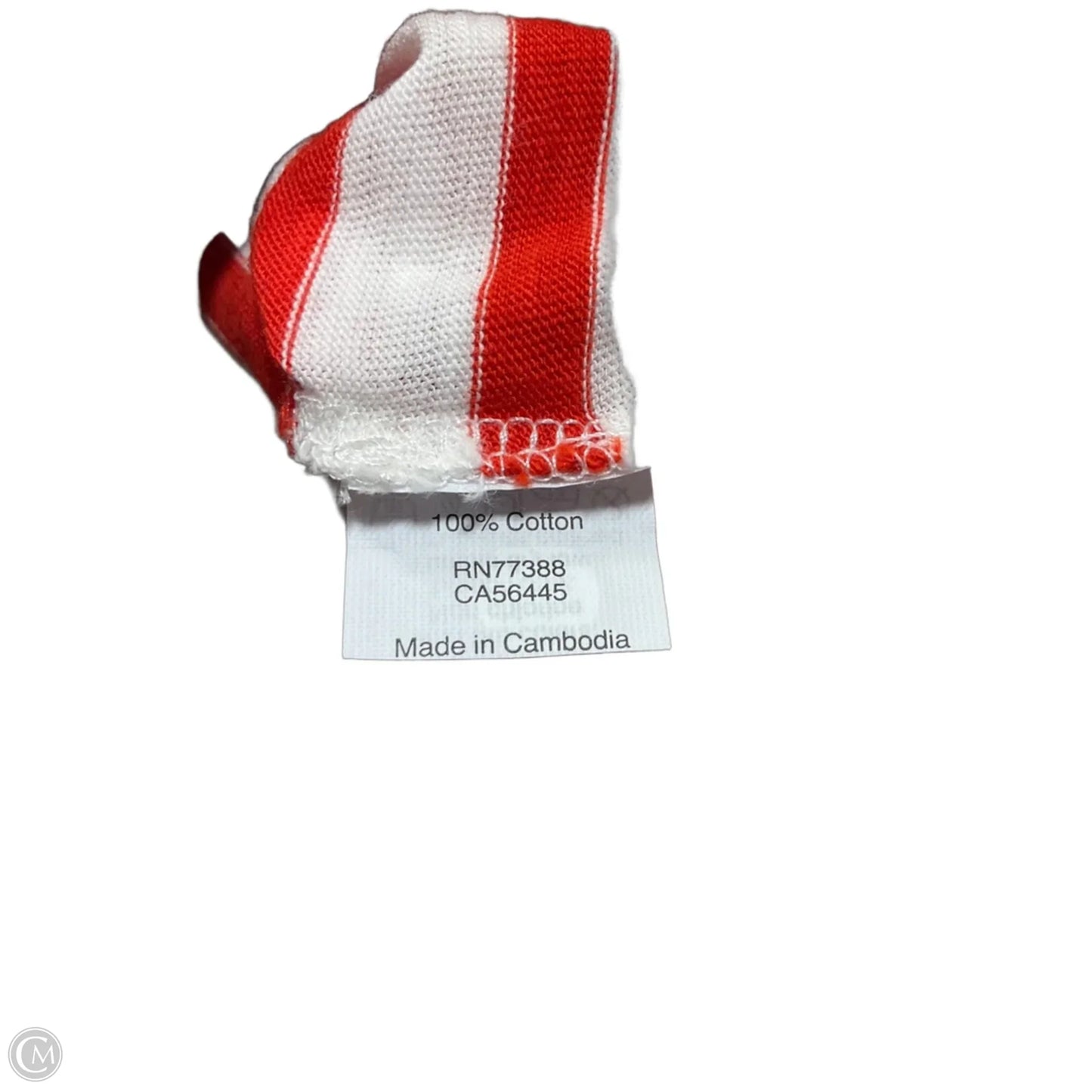 Top 3/4 Sleeve Basic By J. Crew In Striped Pattern, Size: Xs