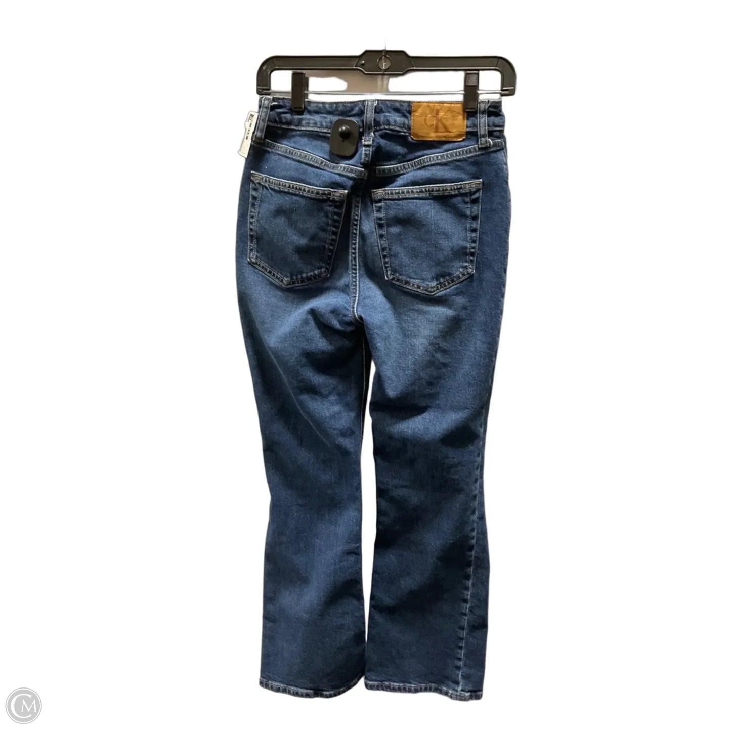 Jeans Flared By Calvin Klein In Blue Denim, Size: 2