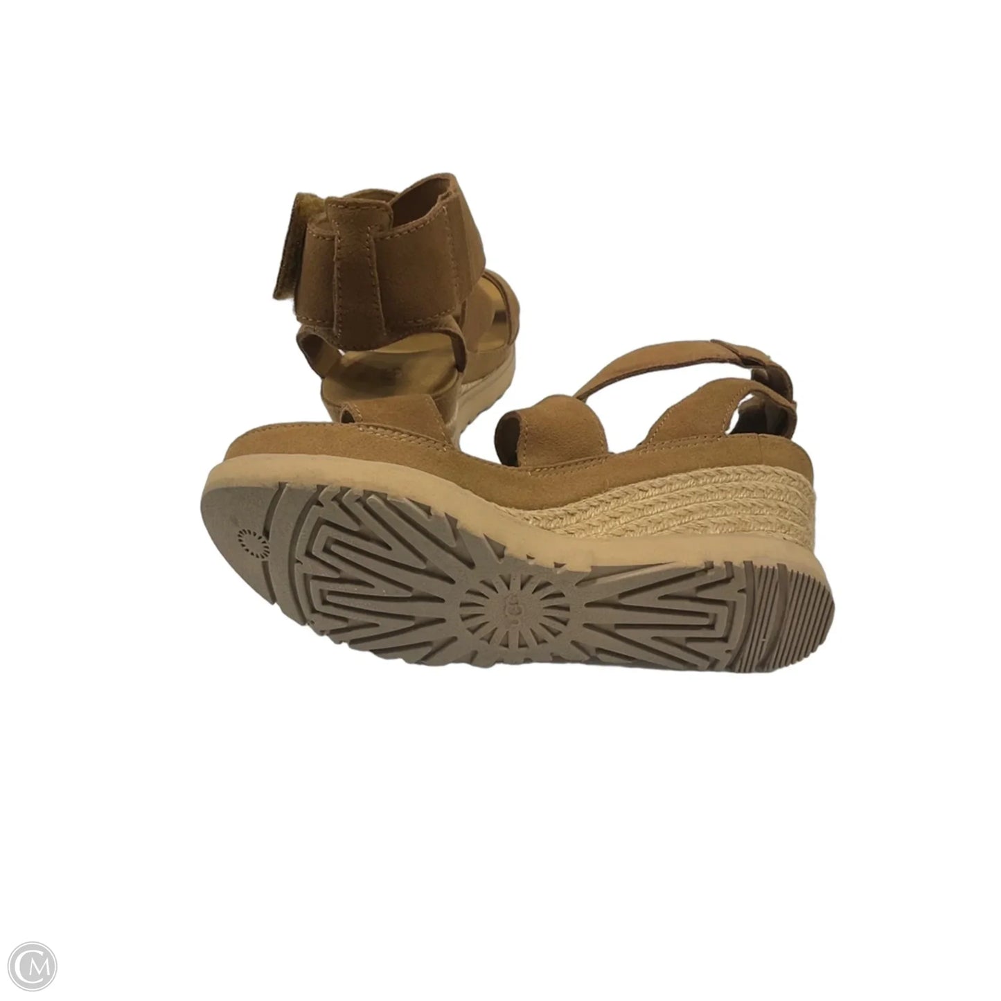 Sandals Heels Block By Ugg In Brown, Size: 7