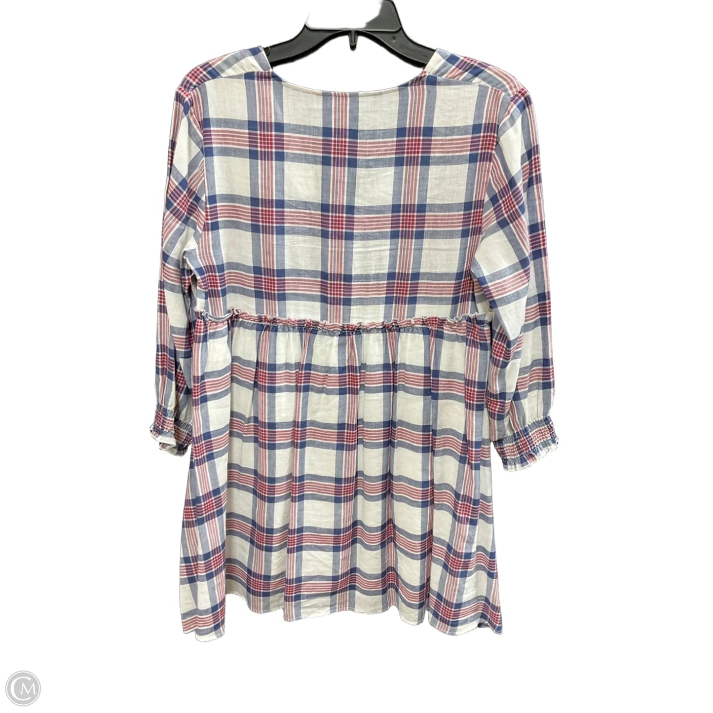 Dress Casual Midi By Zara In Plaid, Size: S