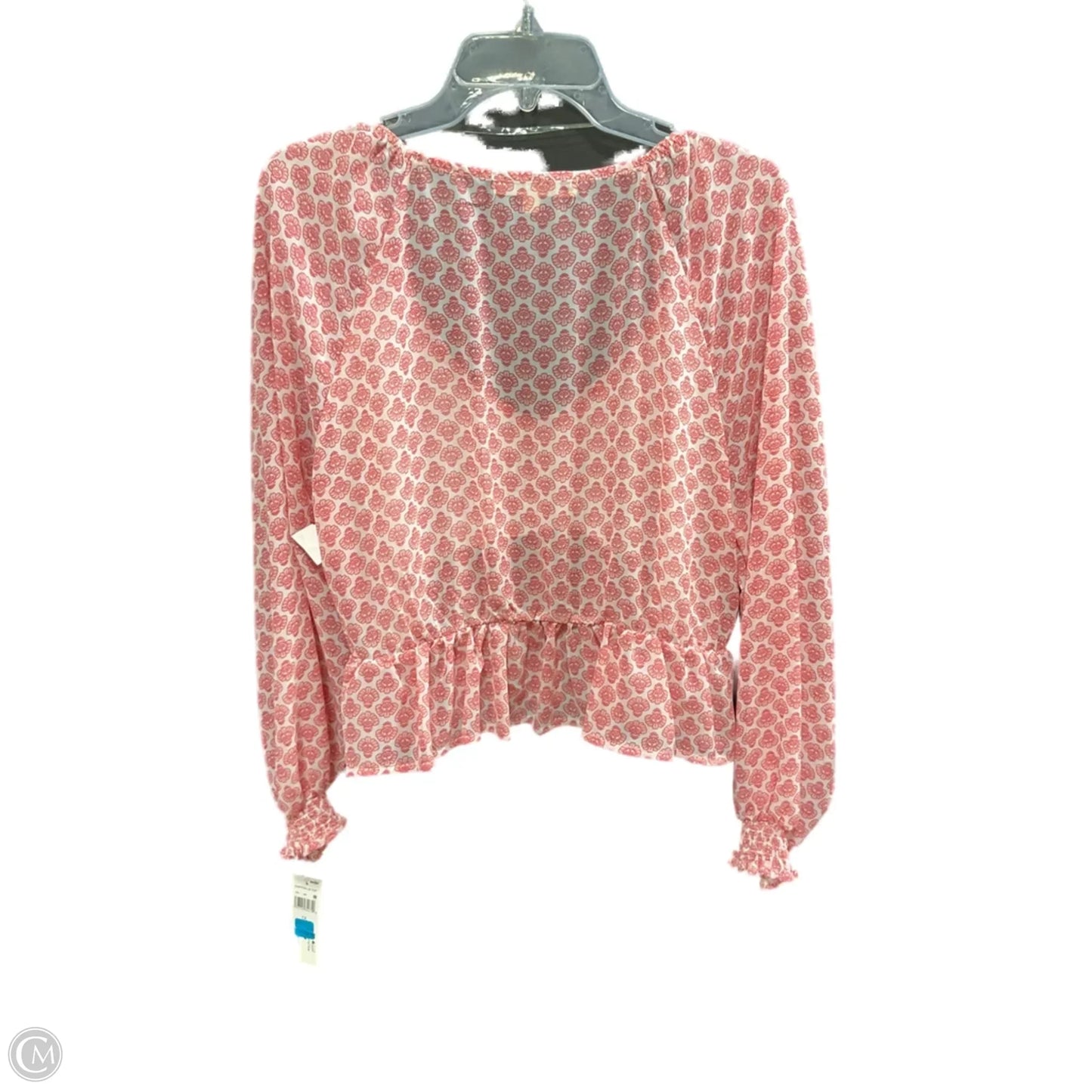 Top Long Sleeve By Wallflower In Red & White, Size: 1x