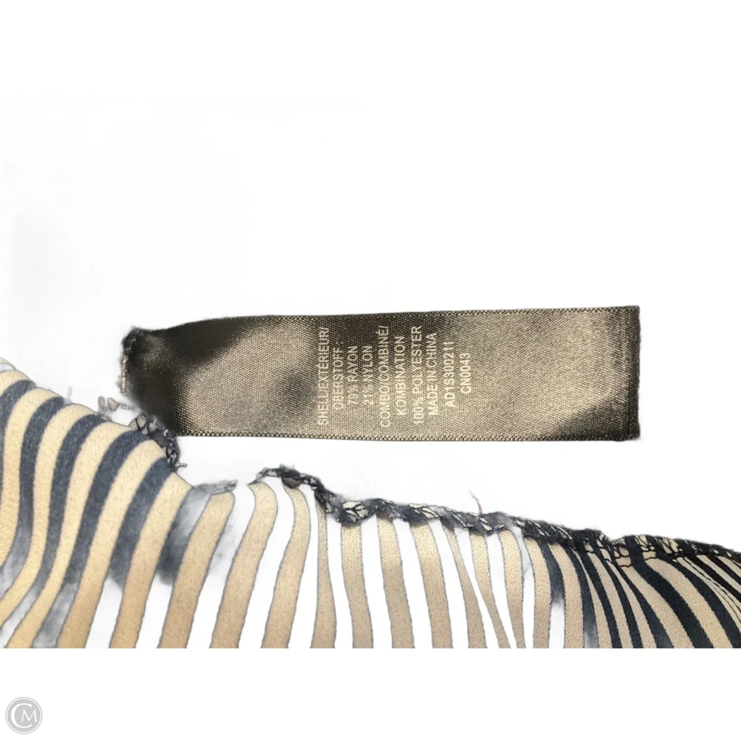 Top Long Sleeve By Adrianna Papell In Navy, Size: Xl