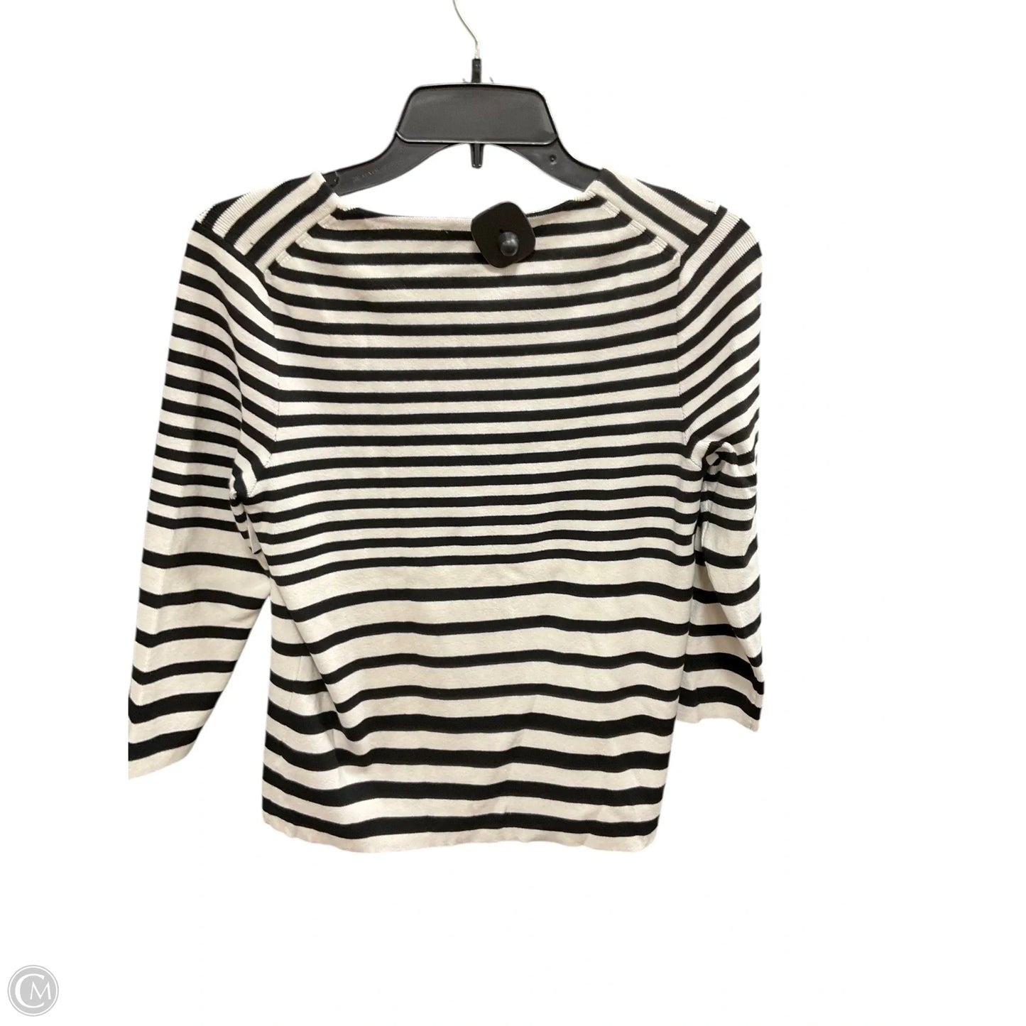 Top Long Sleeve By Talbots In Striped Pattern, Size: Lp