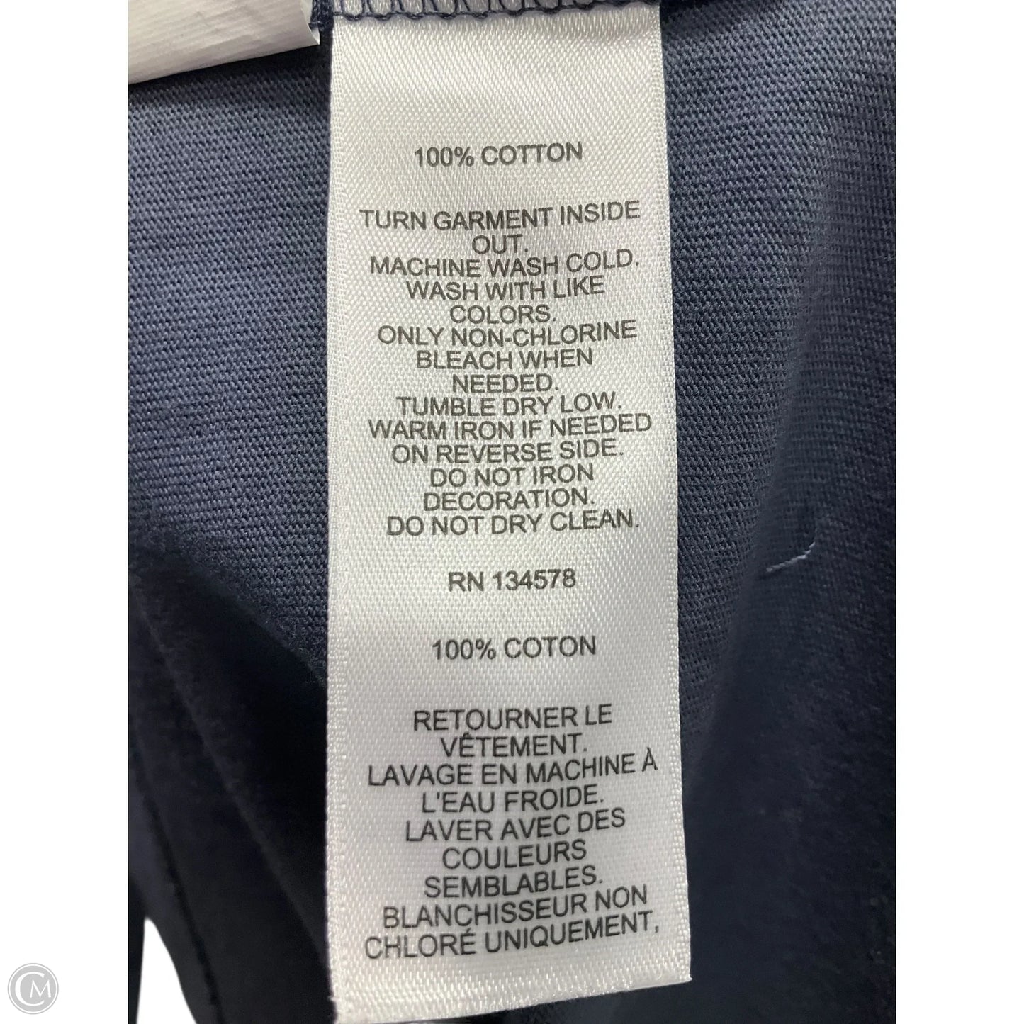 Top Long Sleeve By Vineyard Vines In Navy, Size: Xl