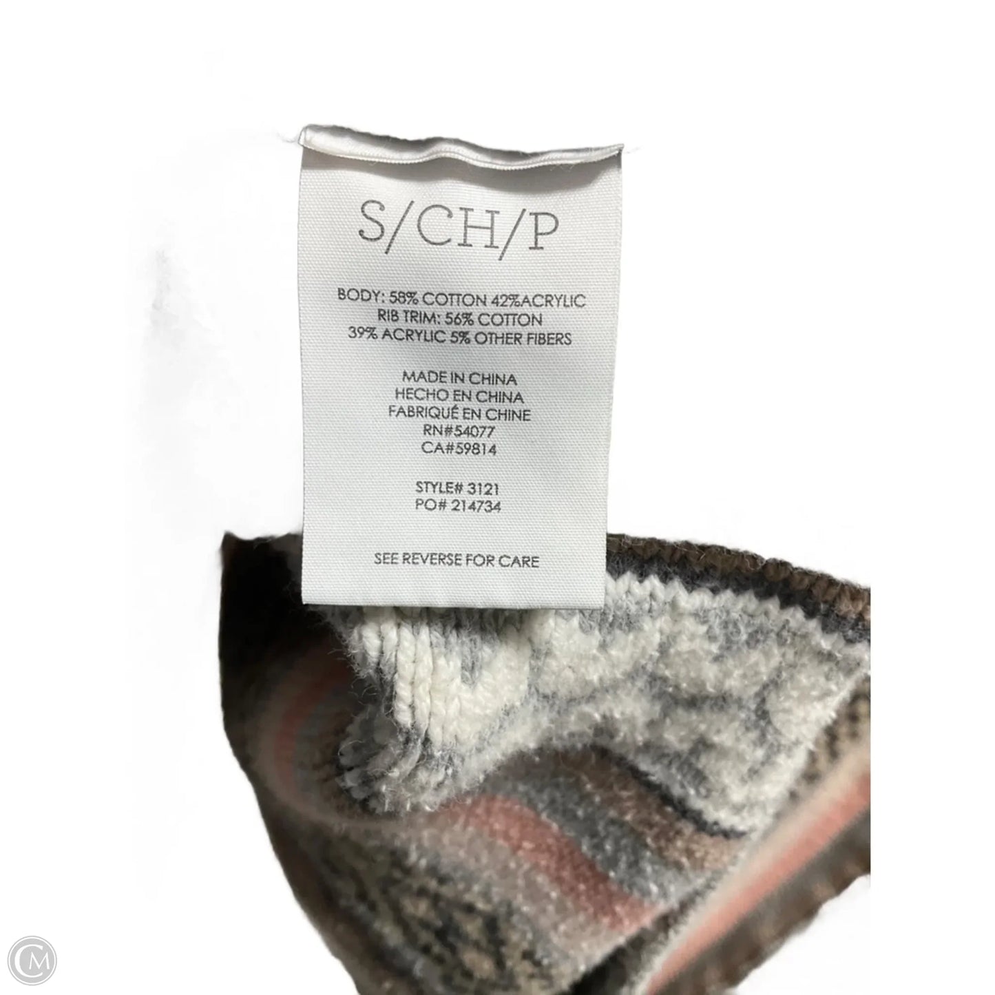 Top Long Sleeve By Cabi In Grey, Size: S