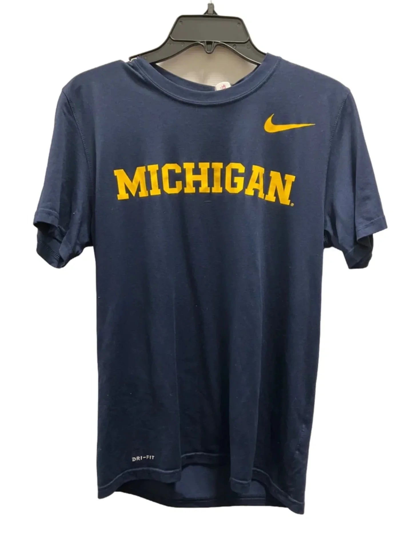 Athletic Top Short Sleeve By Nike In Blue, Size: S