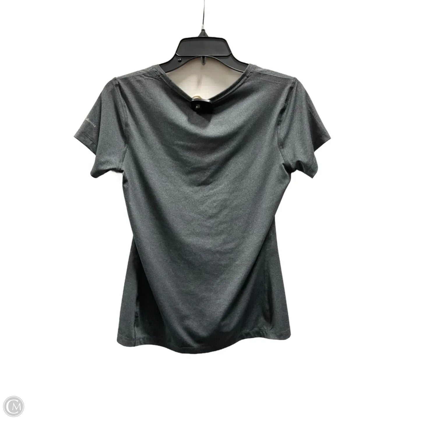 Athletic Top Short Sleeve By Columbia In Grey, Size: S