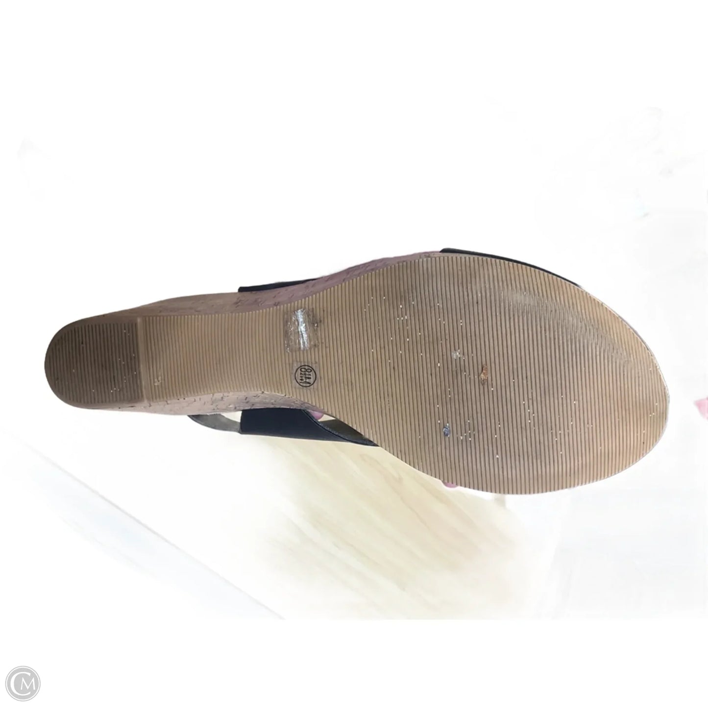 Sandals Heels Wedge By Cl By Chinese Laundry In Black, Size: 8.5