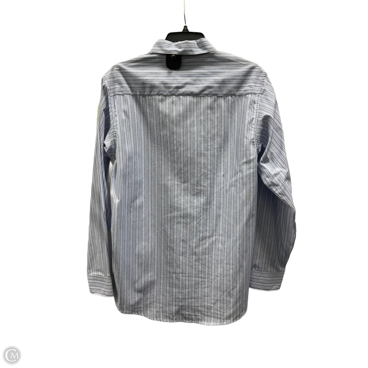 Blouse Long Sleeve By Izod In Striped Pattern, Size: 18