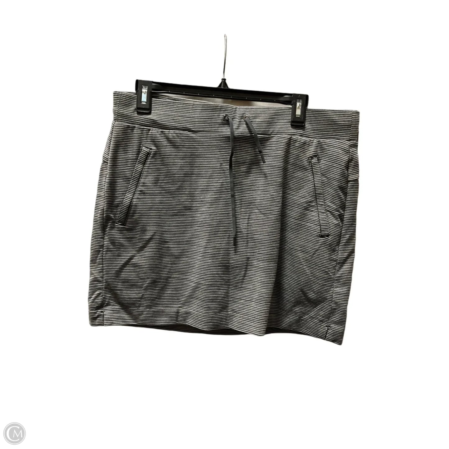 Athletic Skort By Athleta In Striped Pattern, Size: M