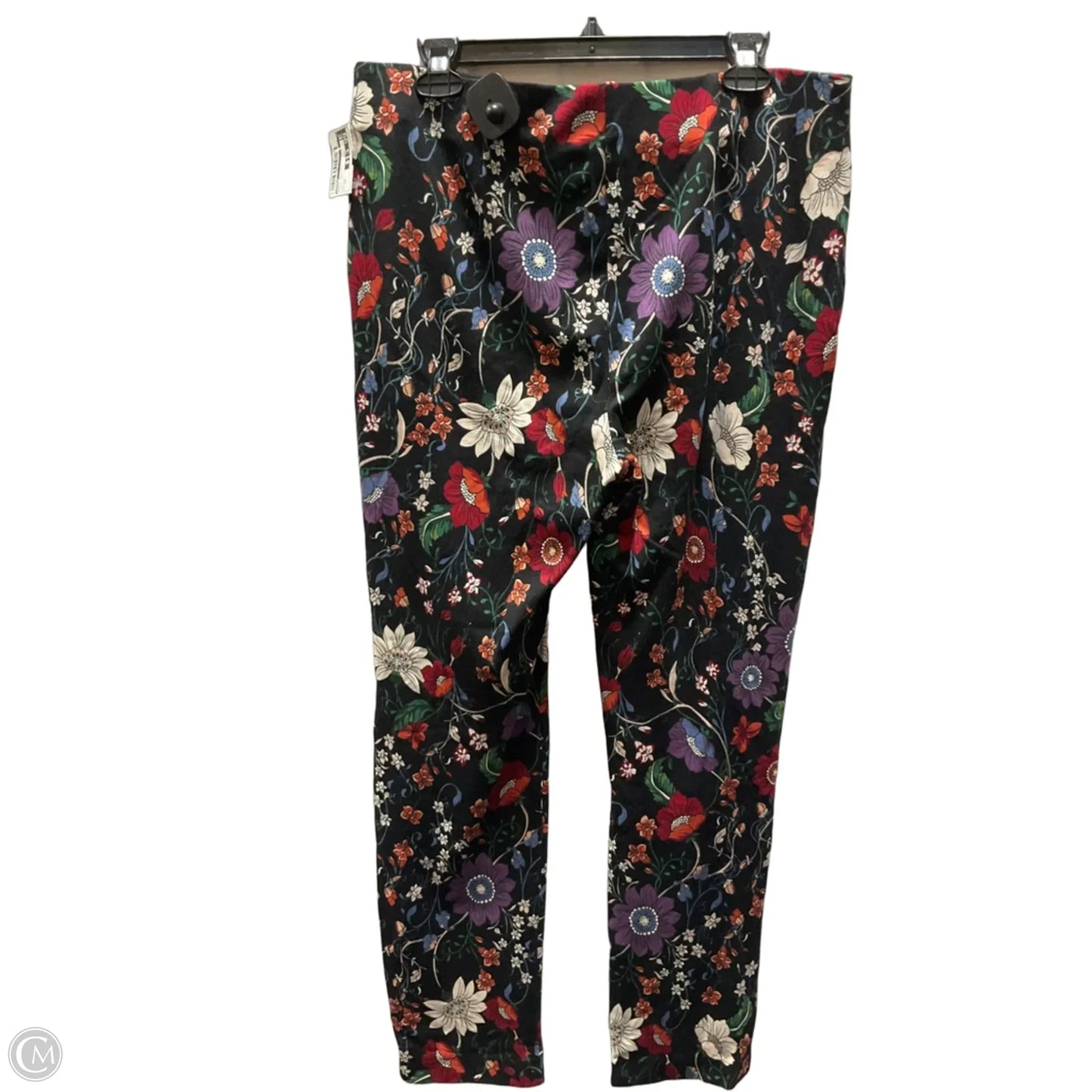 Pants Leggings By Chicos In Floral Print, Size: 12