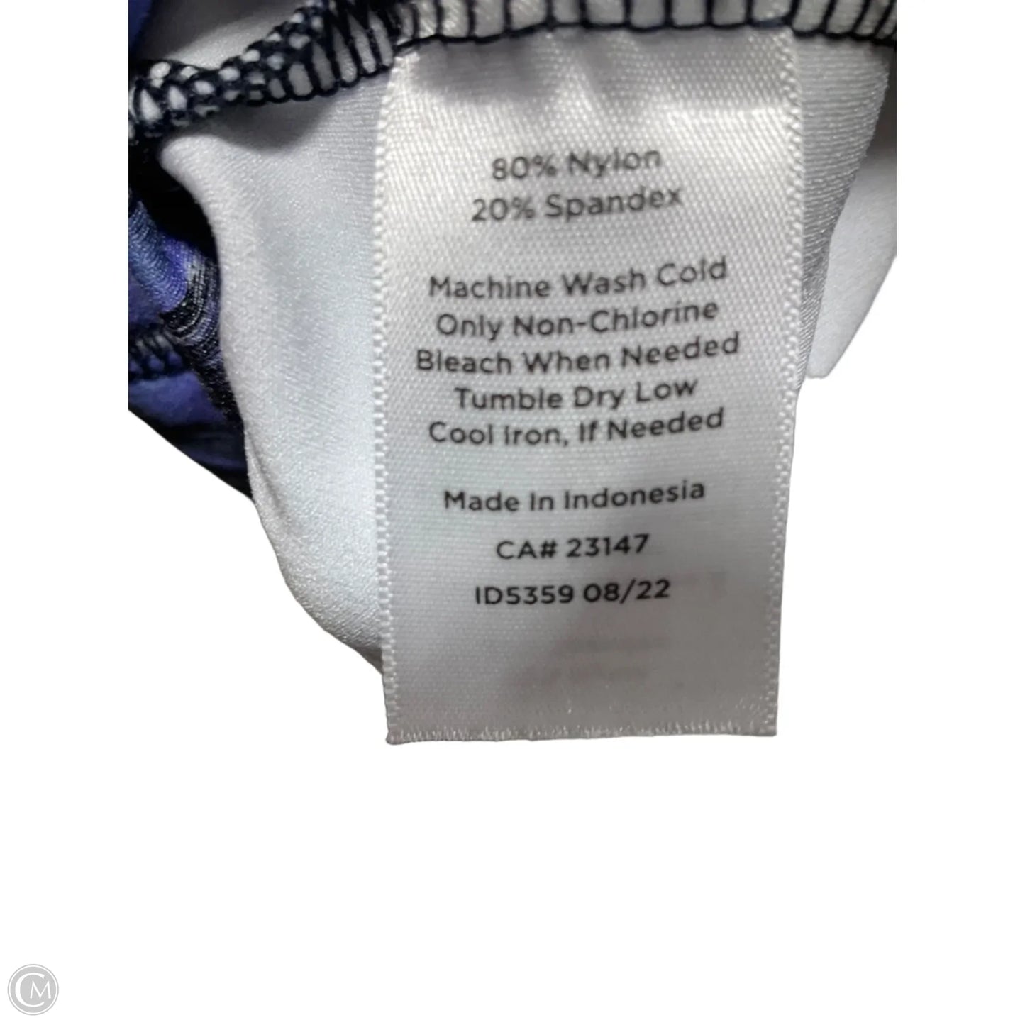Athletic Top Long Sleeve Collar By Talbots In Blue, Size: Xl