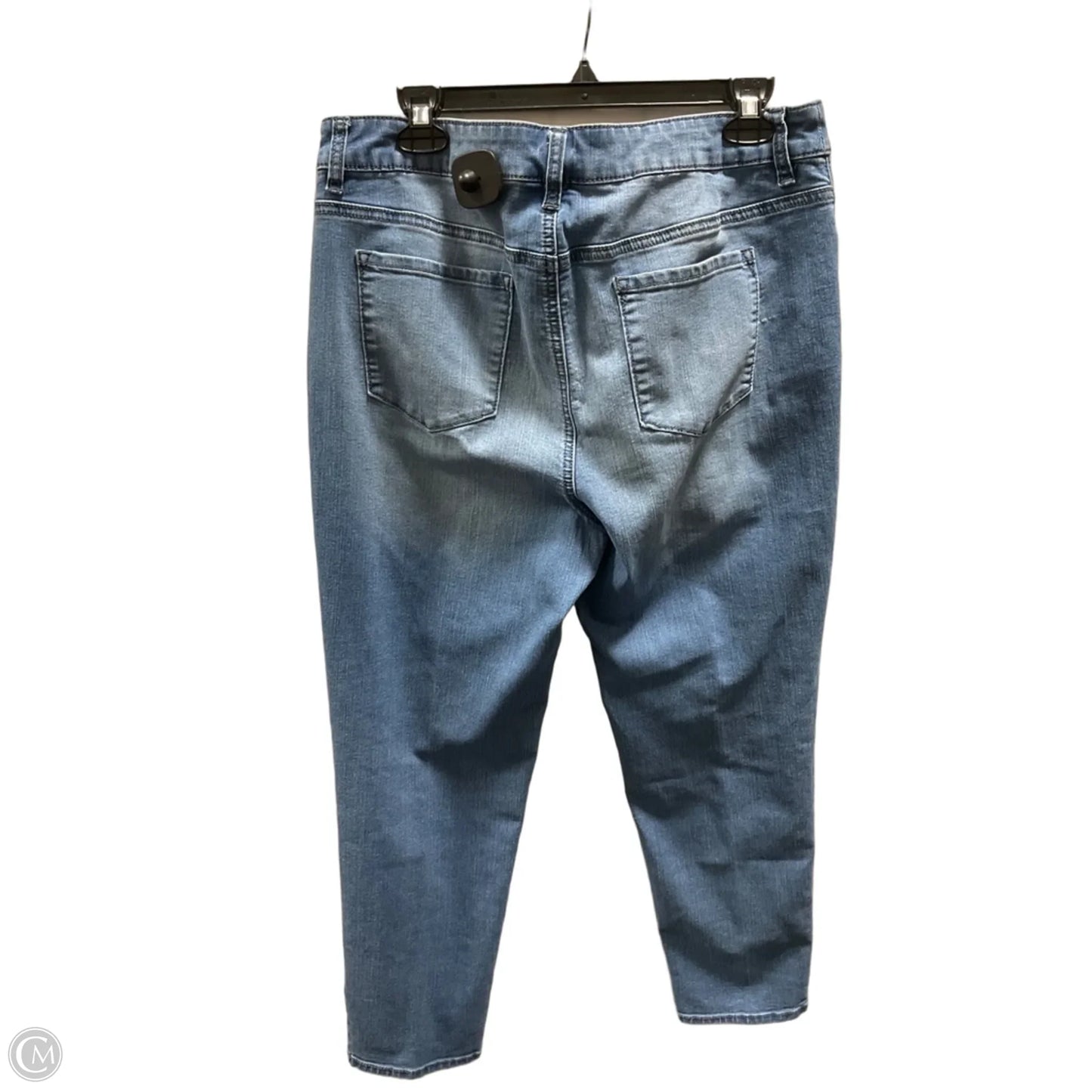 Jeans Skinny By Chicos In Blue Denim, Size: L