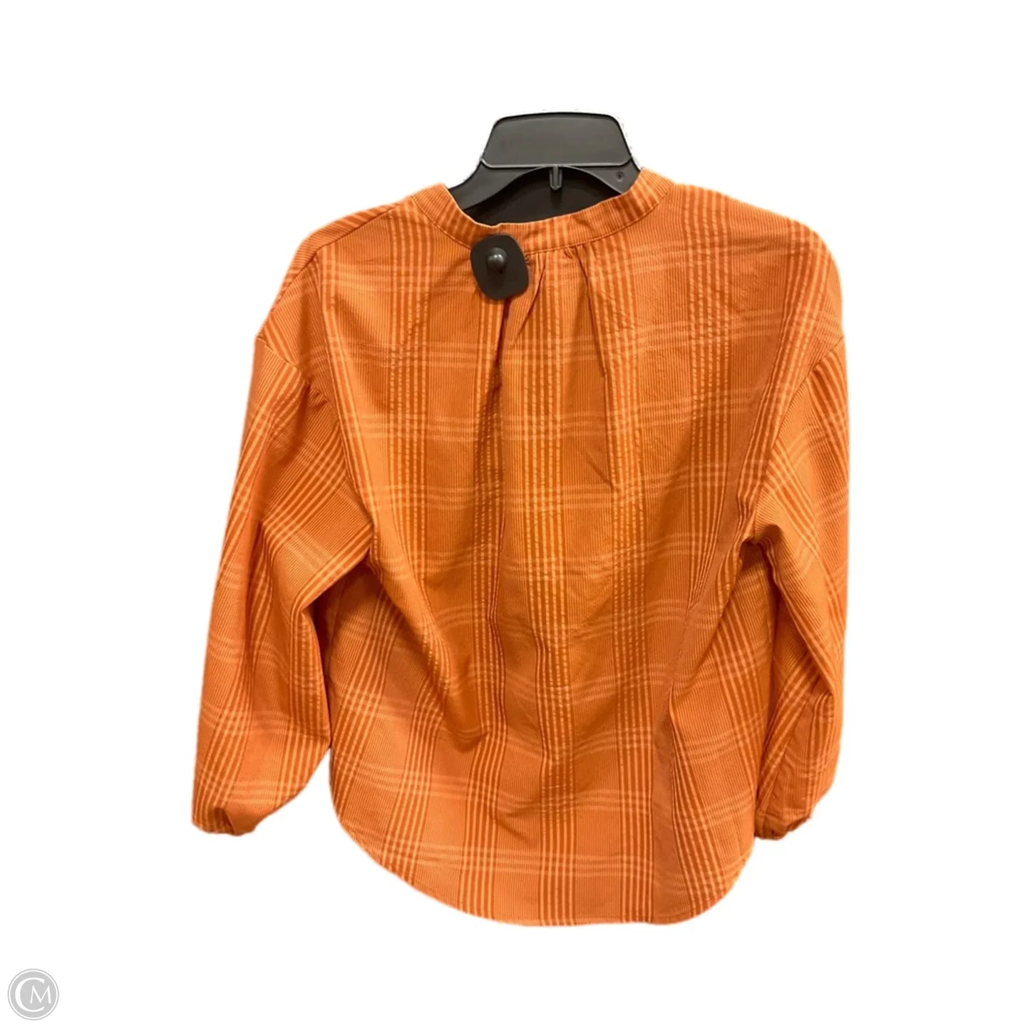 Blouse 3/4 Sleeve By A New Day In Plaid Pattern, Size: S