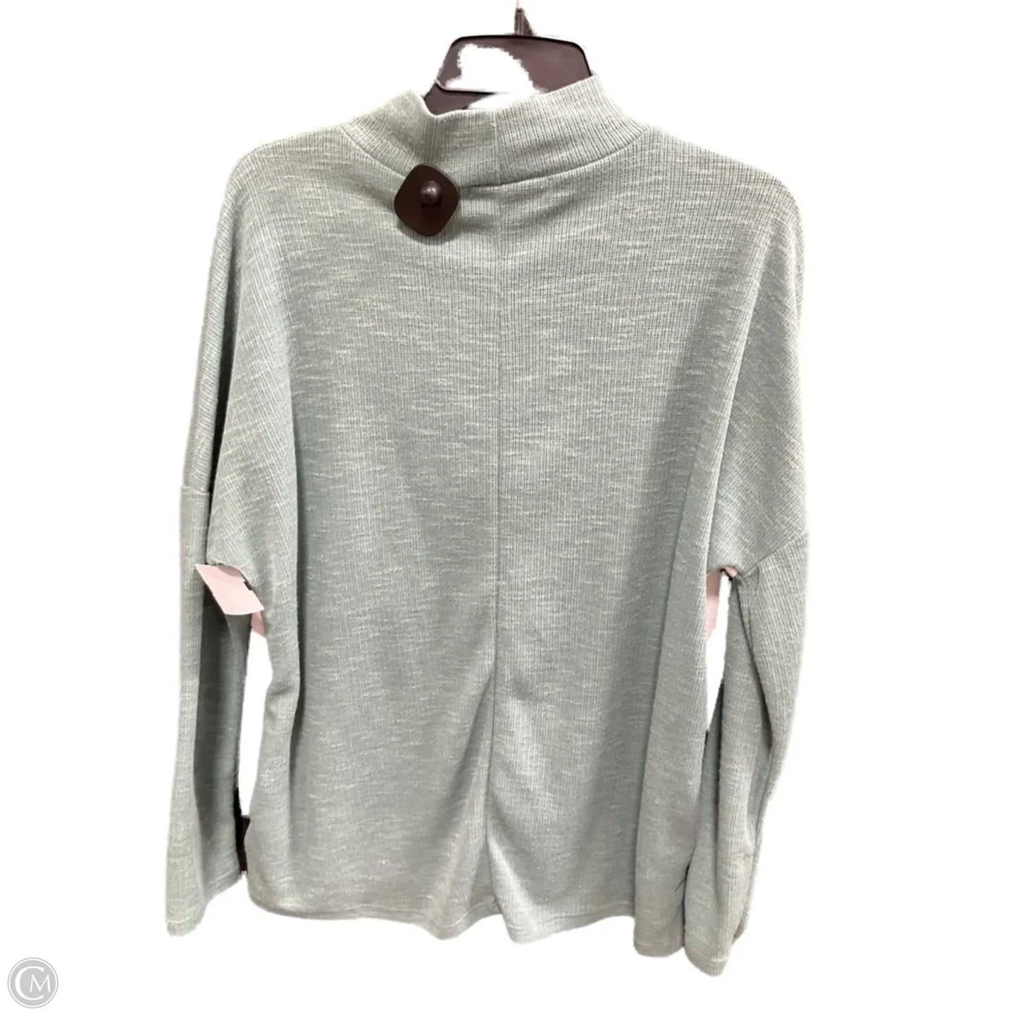 Top Long Sleeve By Haptics In Black & Green, Size: L