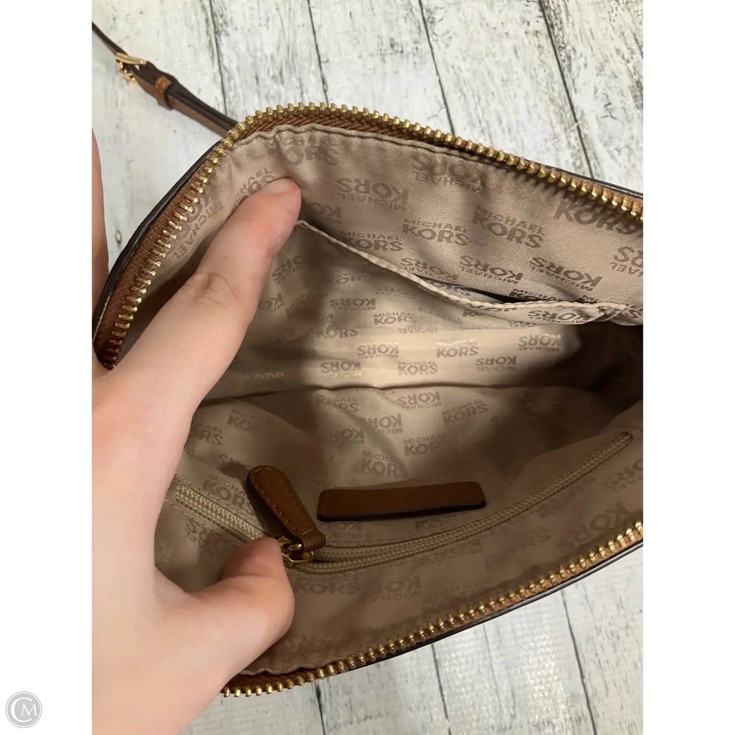 Crossbody Designer By Michael Kors, Size: Small