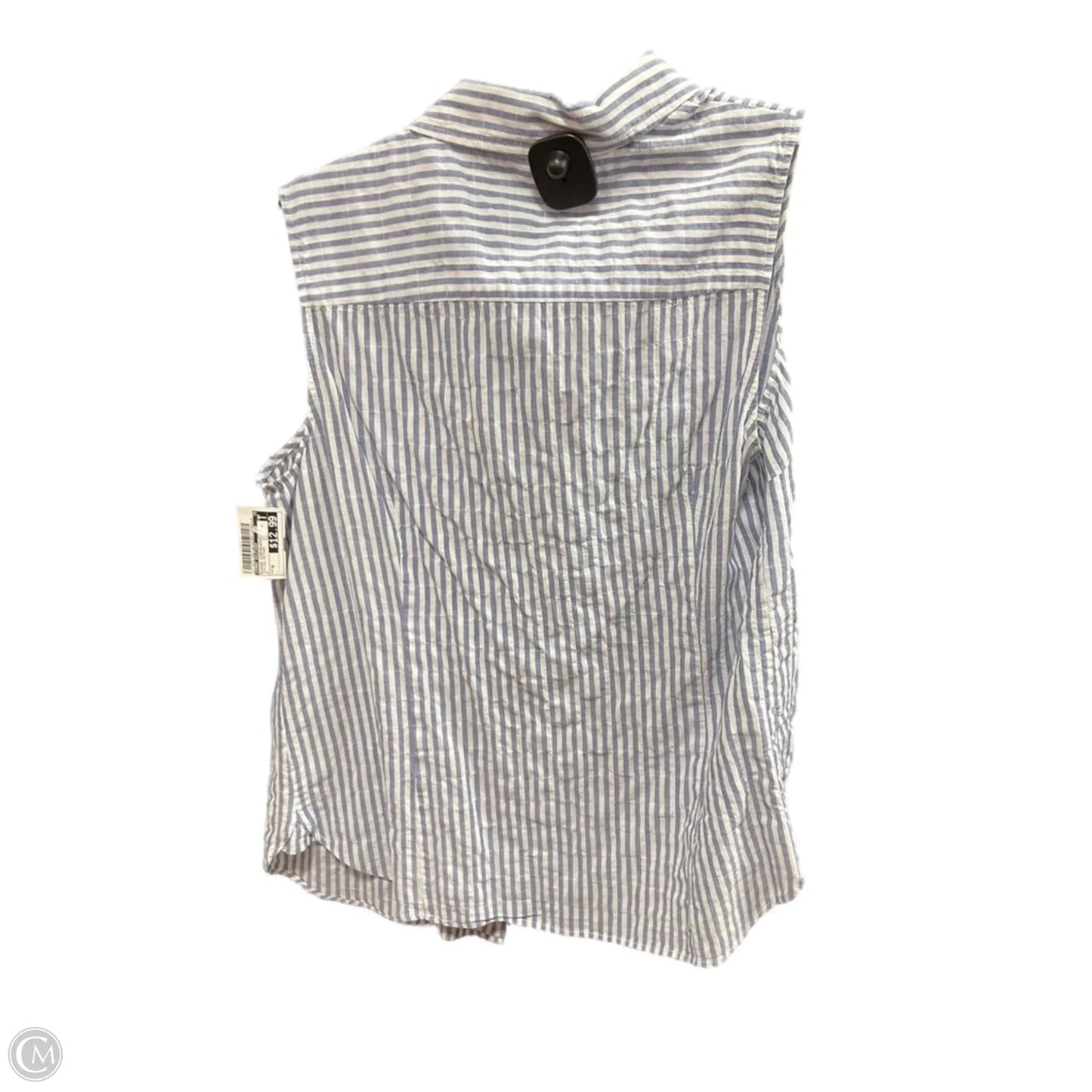 Blouse Sleeveless By Tommy Hilfiger In Striped Pattern, Size: M