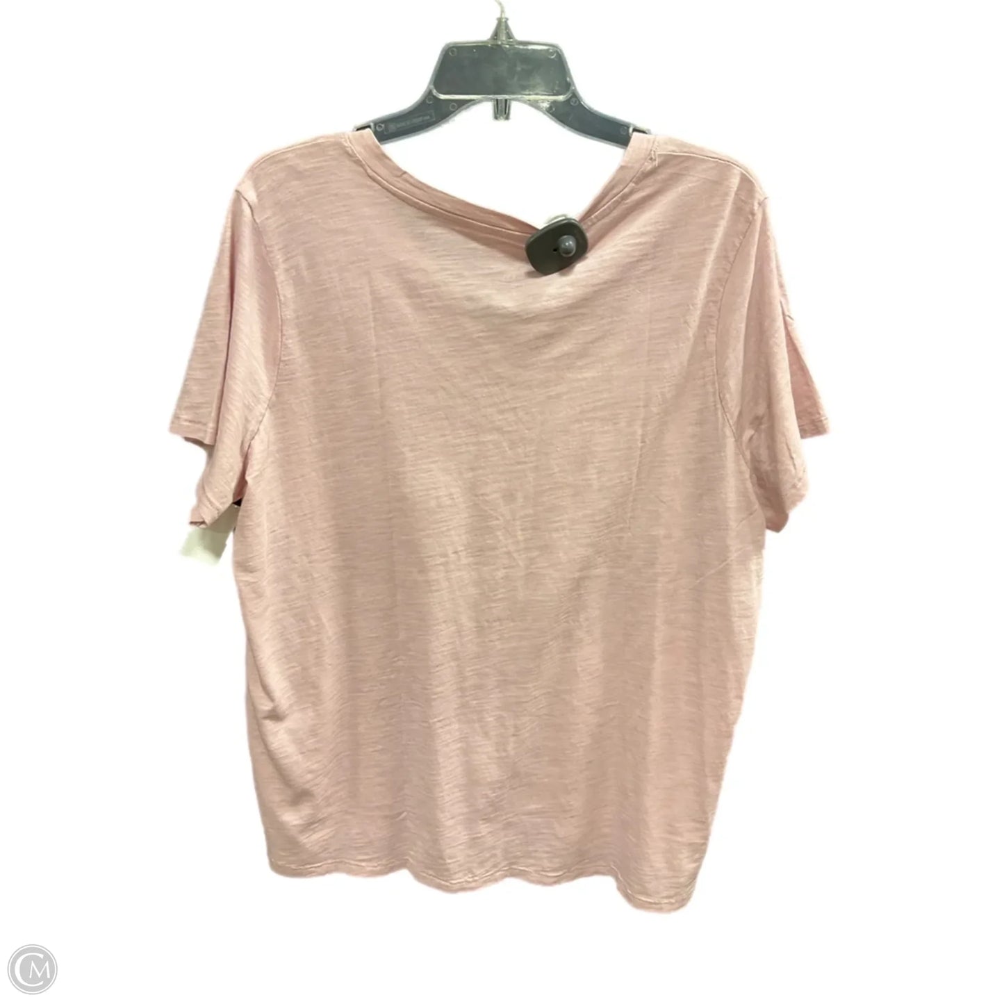 Top Short Sleeve By Sonoma In Pink, Size: Xxl