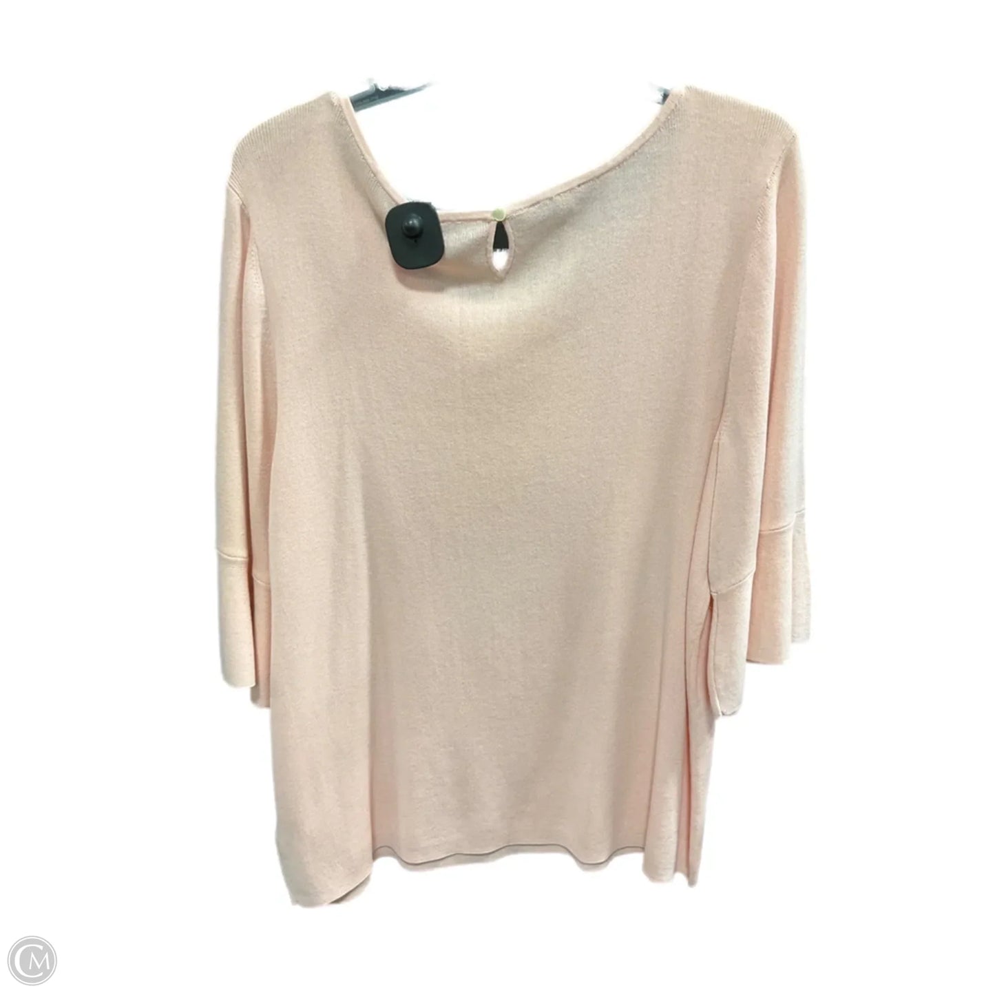 Top 3/4 Sleeve By Talbots In Pink, Size: 2x