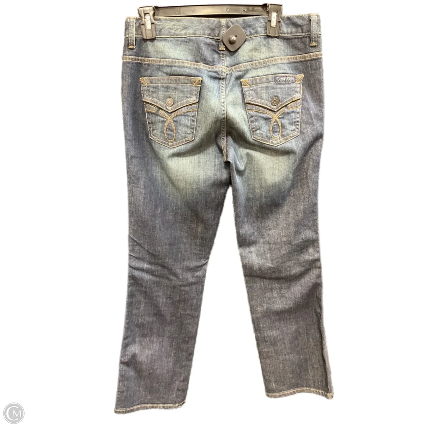 Jeans Boot Cut By Calvin Klein In Blue Denim, Size: 8