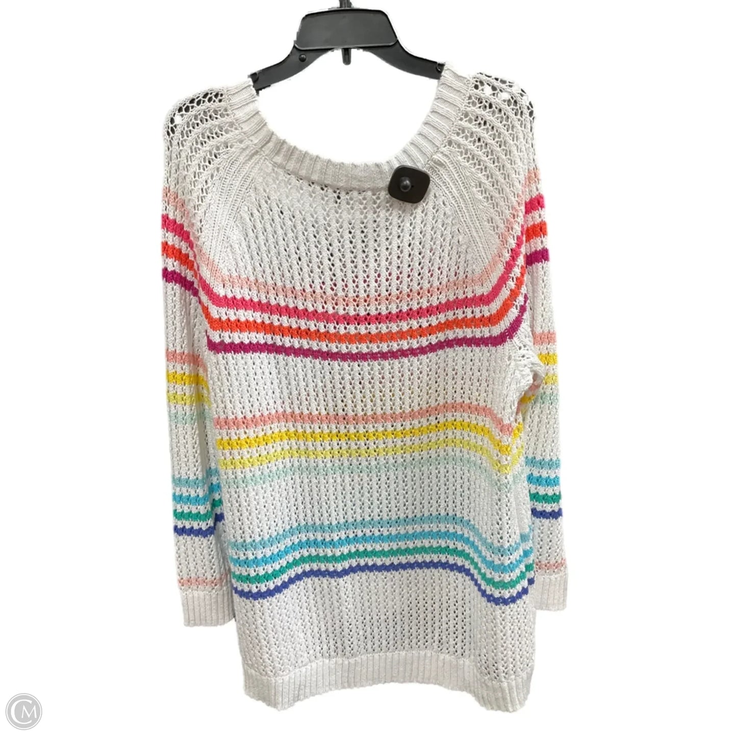 Sweater By Talbots In Striped Pattern, Size: 2x