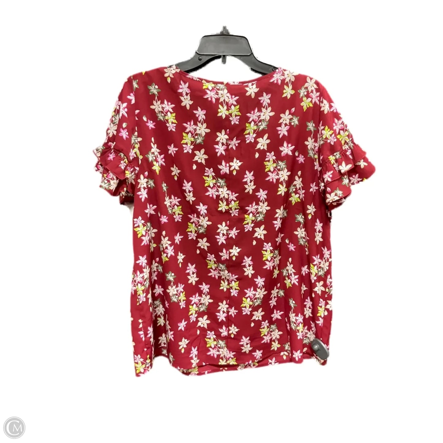 Top Short Sleeve By Lane Bryant In Red, Size: Xxl