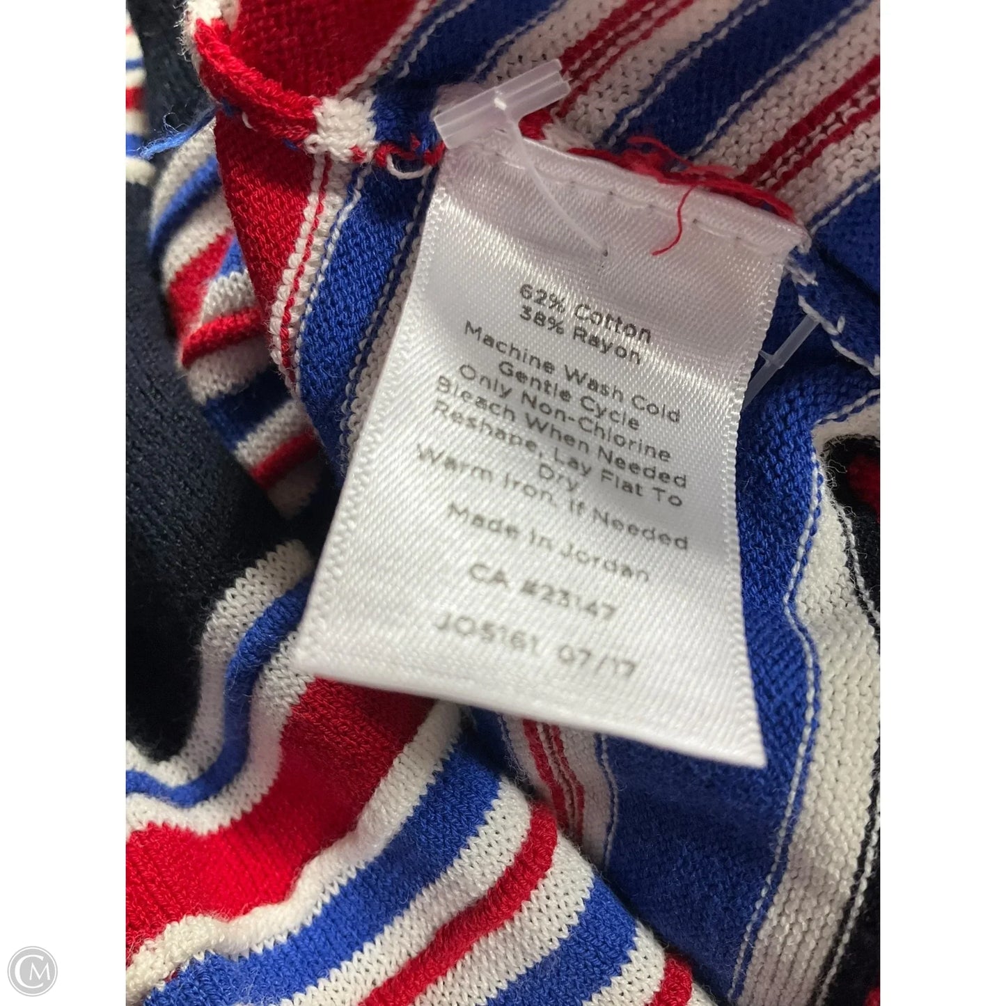 Top Long Sleeve By Talbots In Striped Pattern, Size: Xl