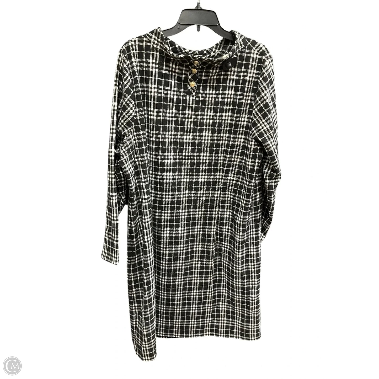 Dress Casual Short By Talbots In Black & White, Size: 2x