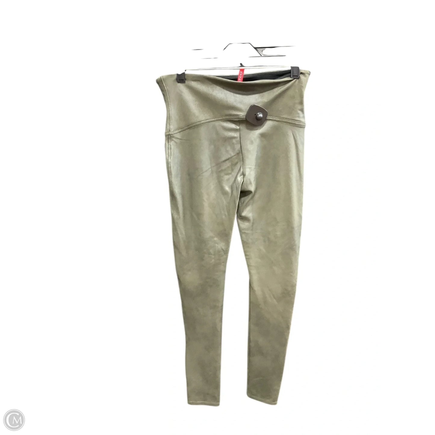 Athletic Leggings By Spanx In Green, Size: L