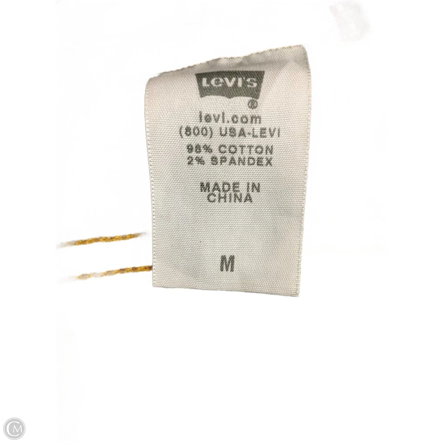 Jacket Denim By Levis In Blue Denim, Size: M