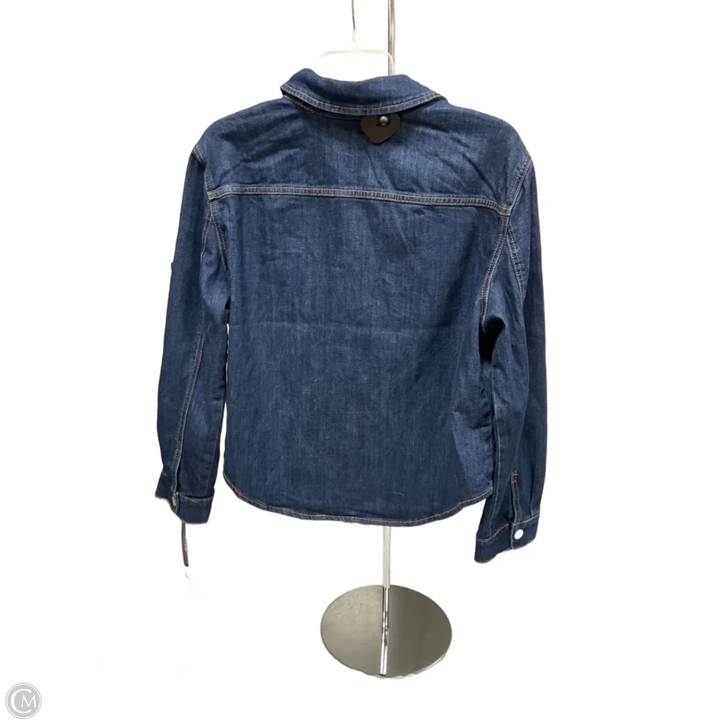 Jacket Denim By Chicos In Blue Denim, Size: L