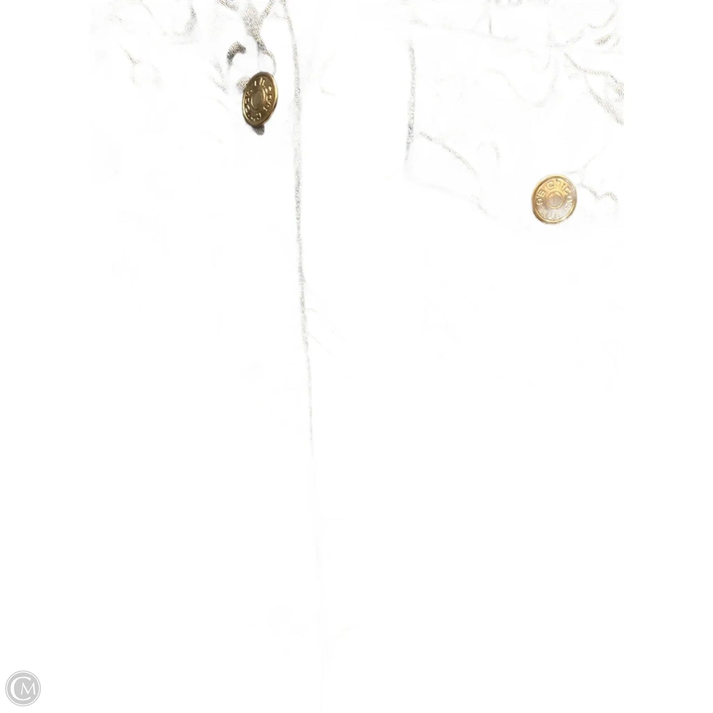 Jacket Denim By Chicos In Blue Denim, Size: Xl