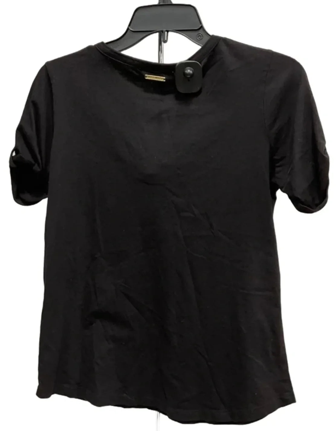 Top Short Sleeve Basic By Michael By Michael Kors In Black, Size: M