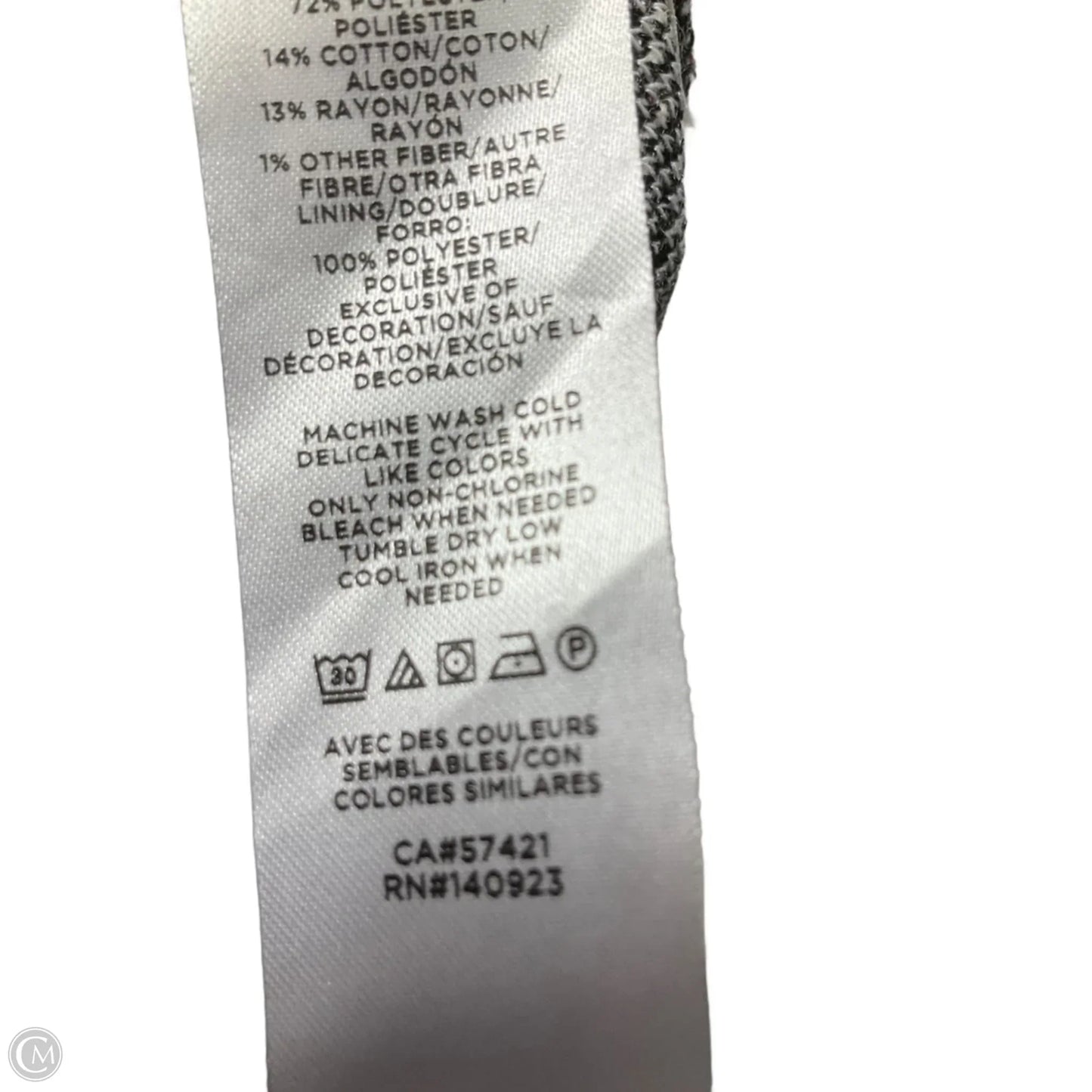 Dress Casual Short By Loft In Black & White, Size: 14