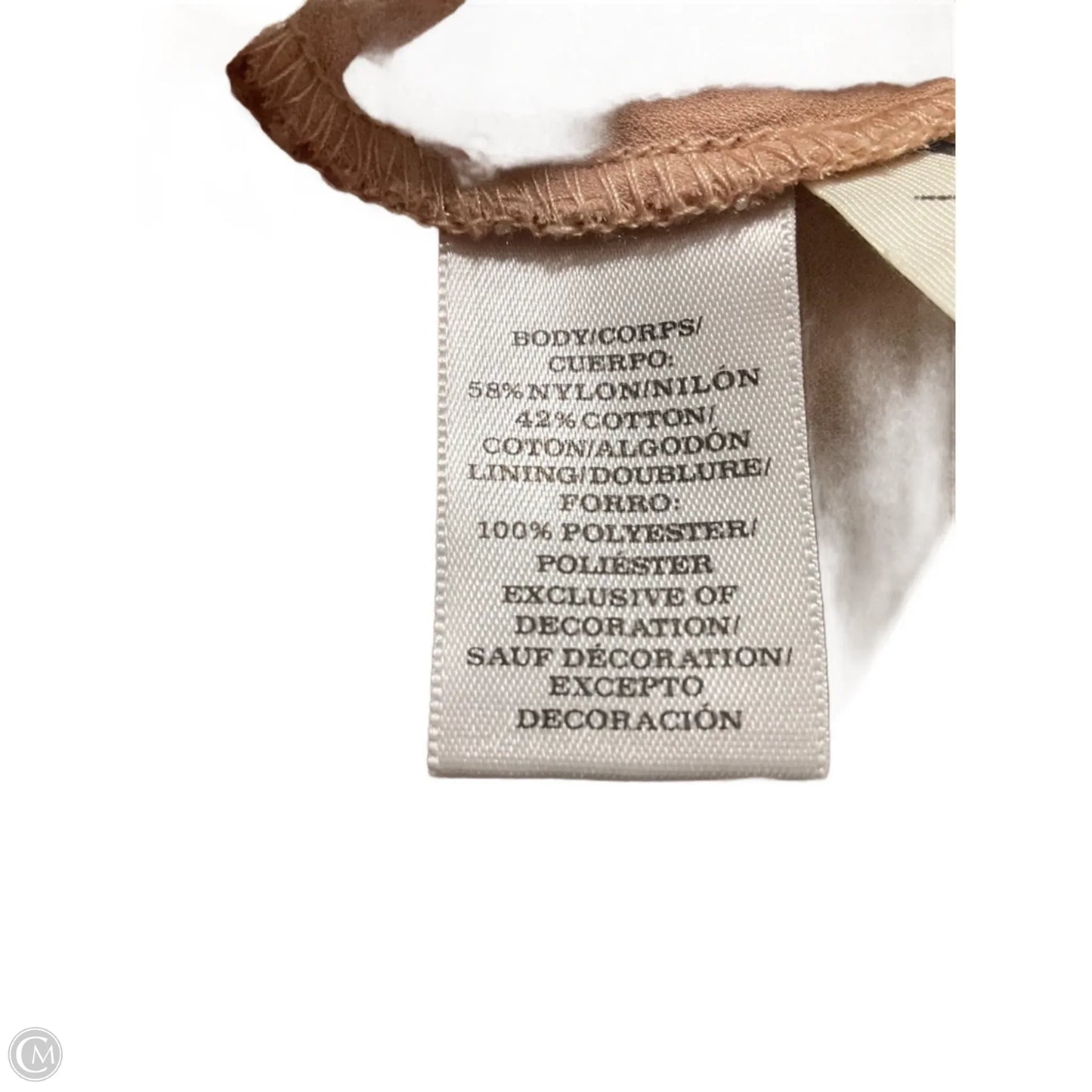 Top Sleeveless By Ann Taylor In Beige, Size: M