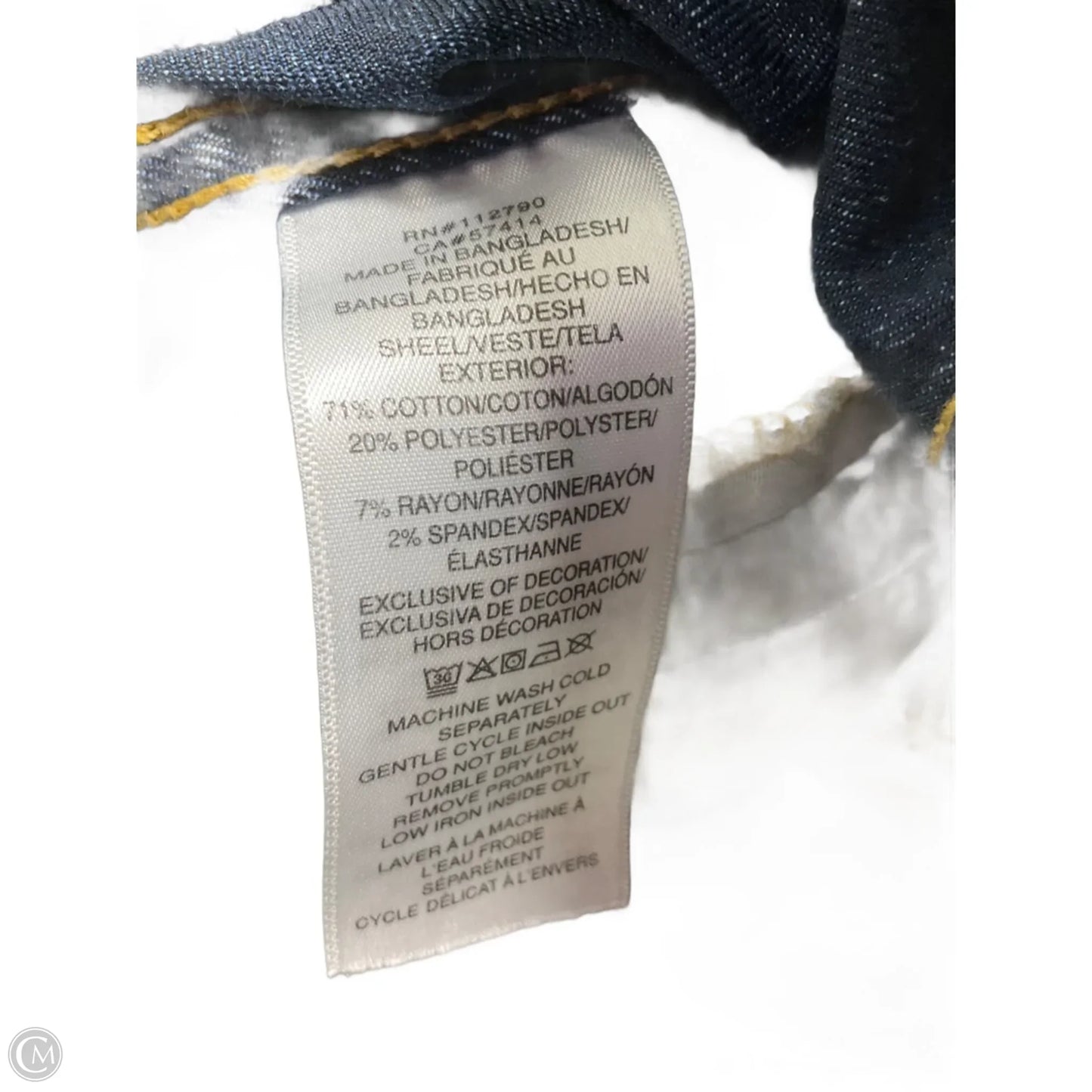 Jacket Denim By True Religion In Blue Denim, Size: M