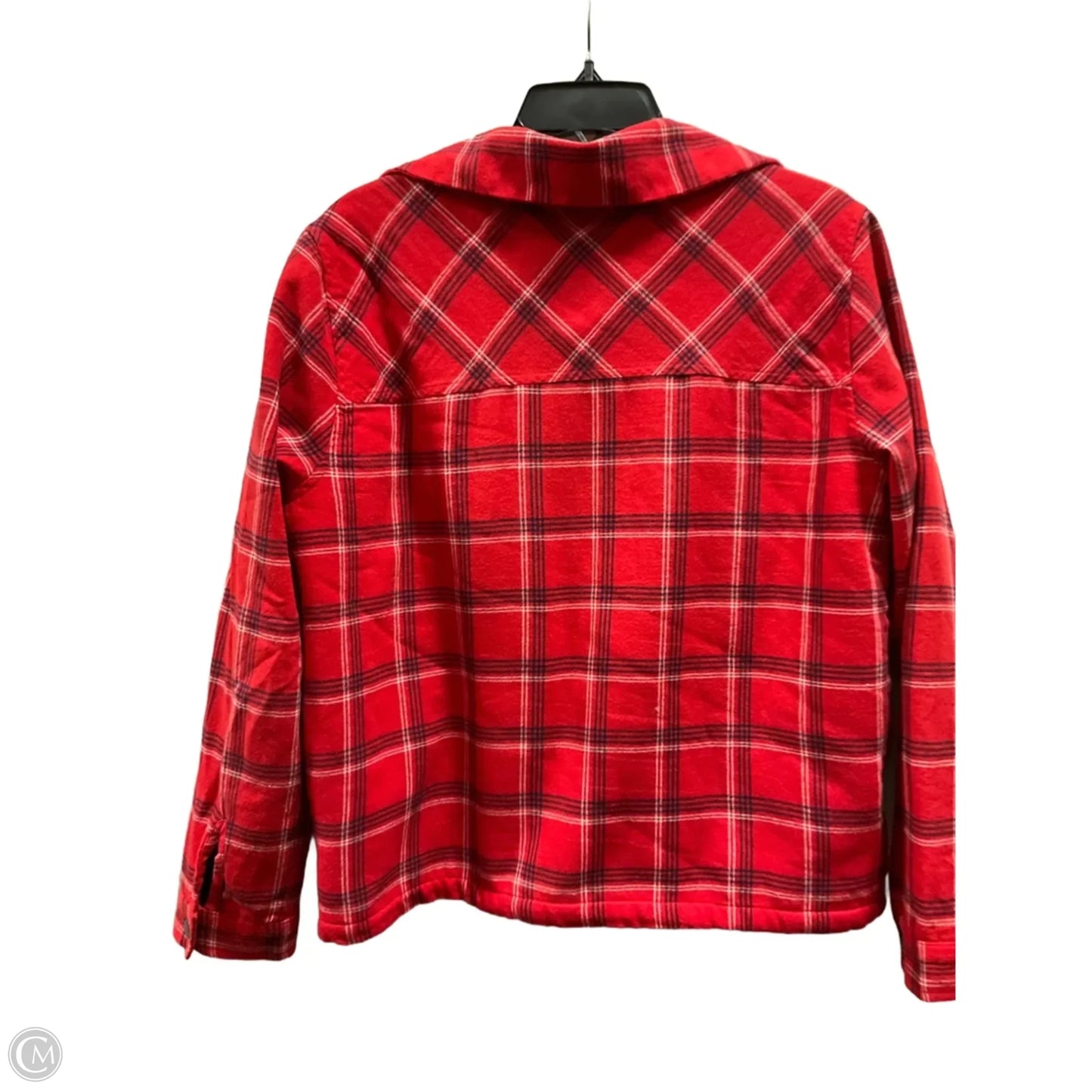 Jacket Fleece By Lucky Brand In Red, Size: M