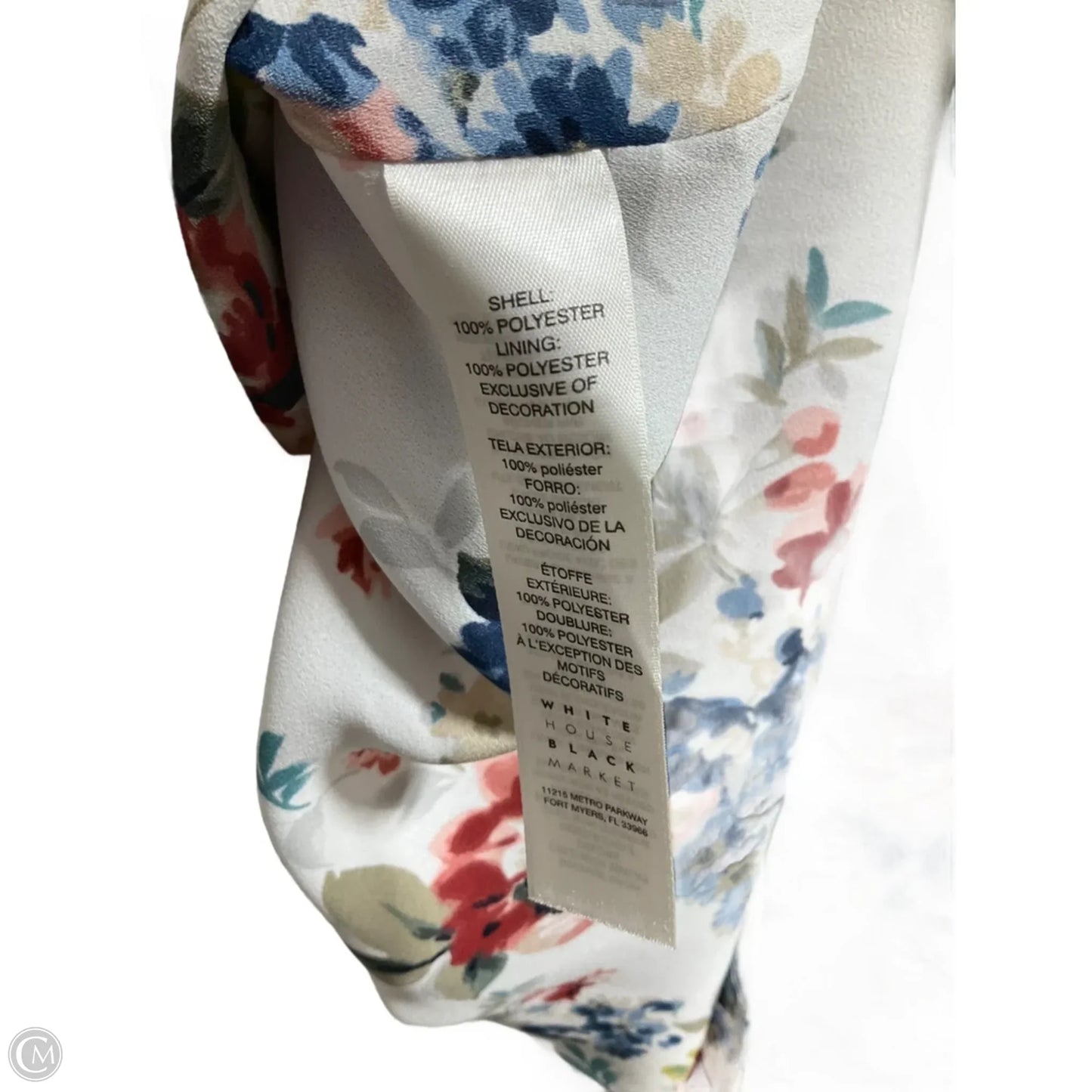 Top Sleeveless By White House Black Market In Floral Print, Size: S