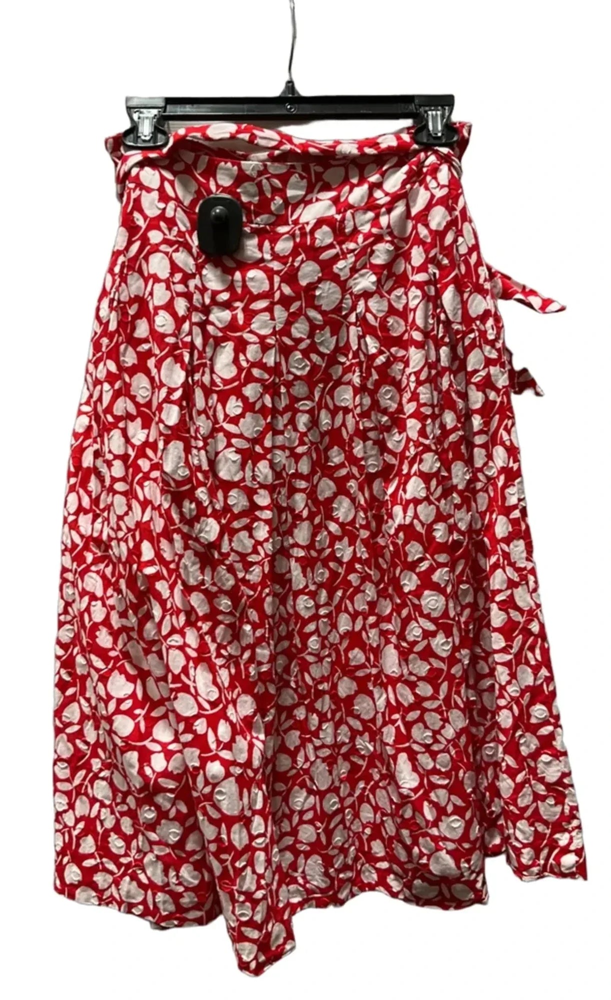 Skirt Midi By Talbots In Red & White, Size: 2