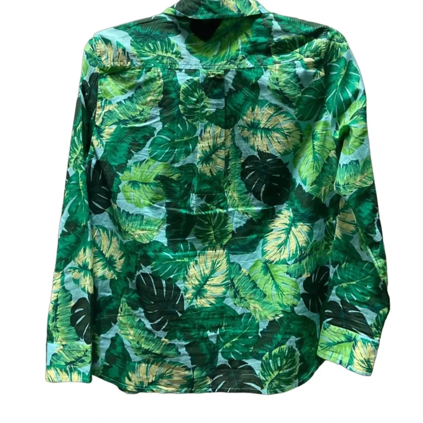Blouse Long Sleeve By Talbots In Tropical Print, Size: Sp