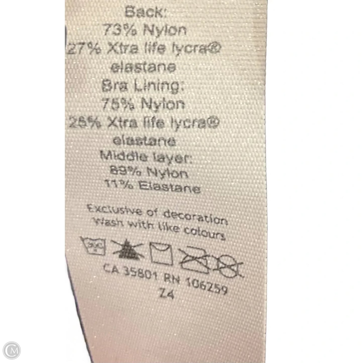 Athletic Bra By Lululemon In Black, Size: 10