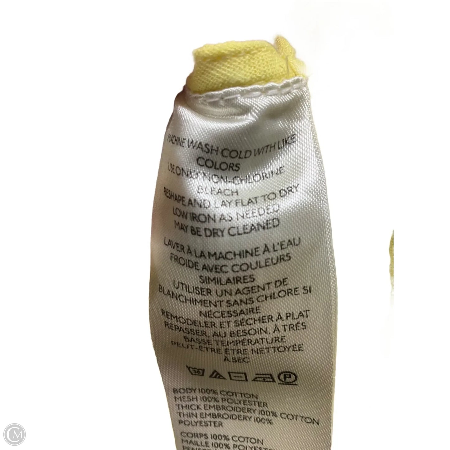 Top Sleeveless By Free People In Yellow, Size: S