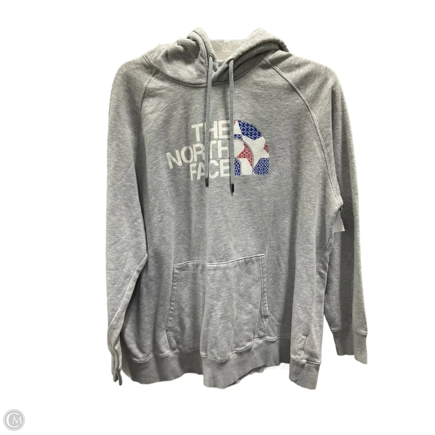 Athletic Sweatshirt Hoodie By The North Face In Grey, Size: Xxl