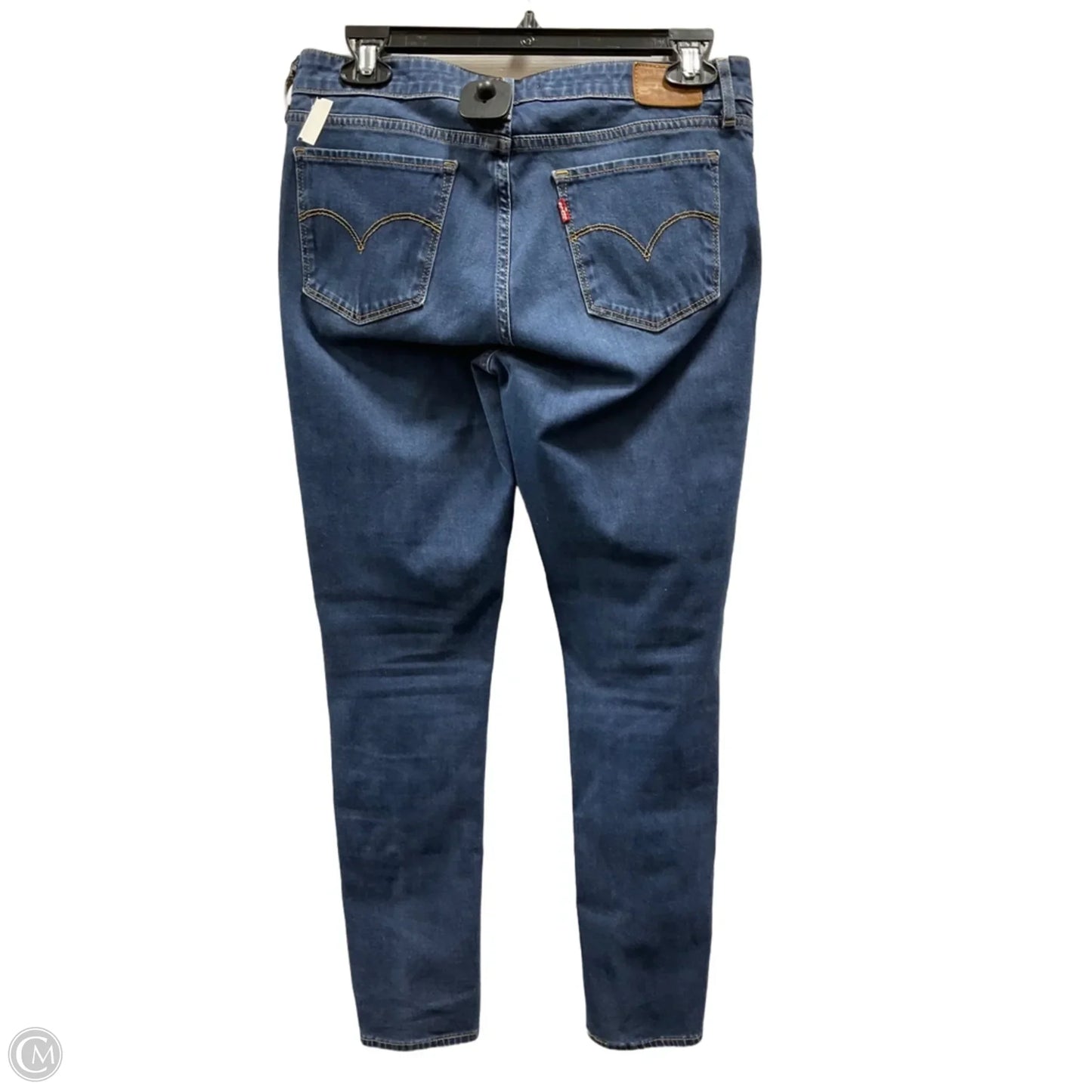 Jeans Skinny By Levis In Blue Denim, Size: 8