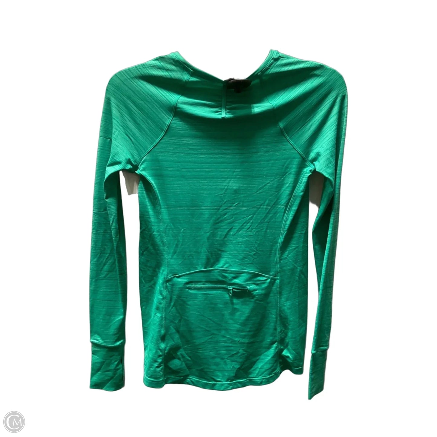 Athletic Top Long Sleeve Crewneck By Athleta In Green, Size: Xs