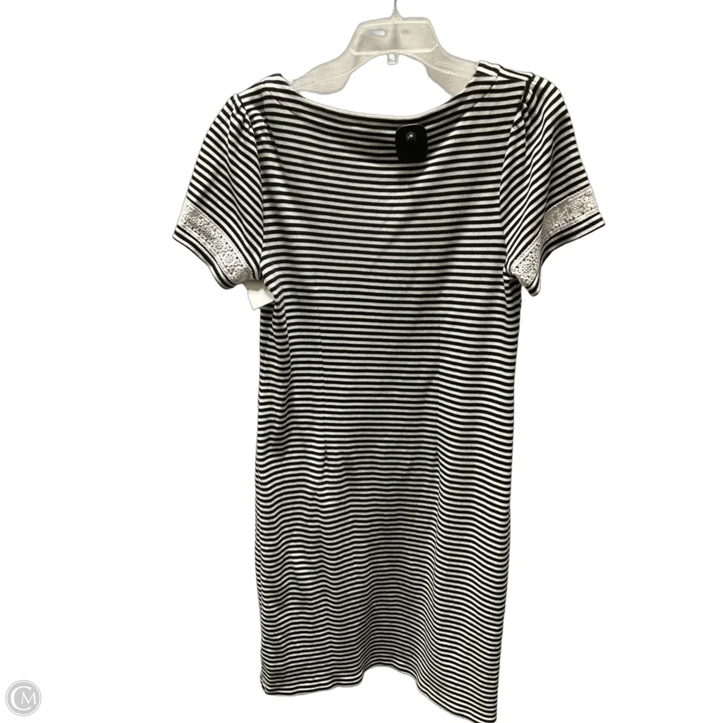 Dress Casual Midi By Talbots In Striped Pattern, Size: M