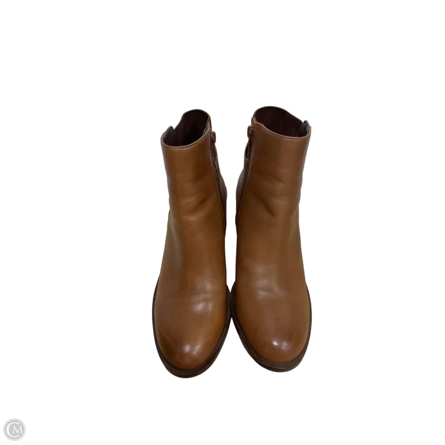 Boots Ankle Heels By Aldo In Brown, Size: 7.5