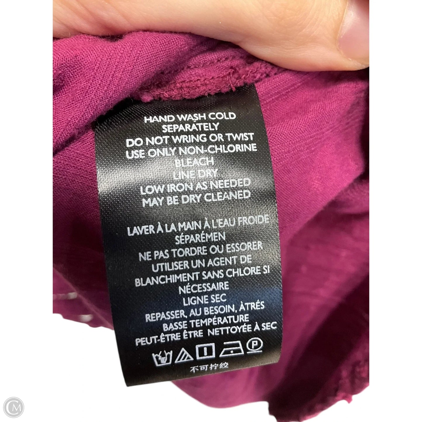 Top Long Sleeve By Pilcro In Maroon, Size: 1x