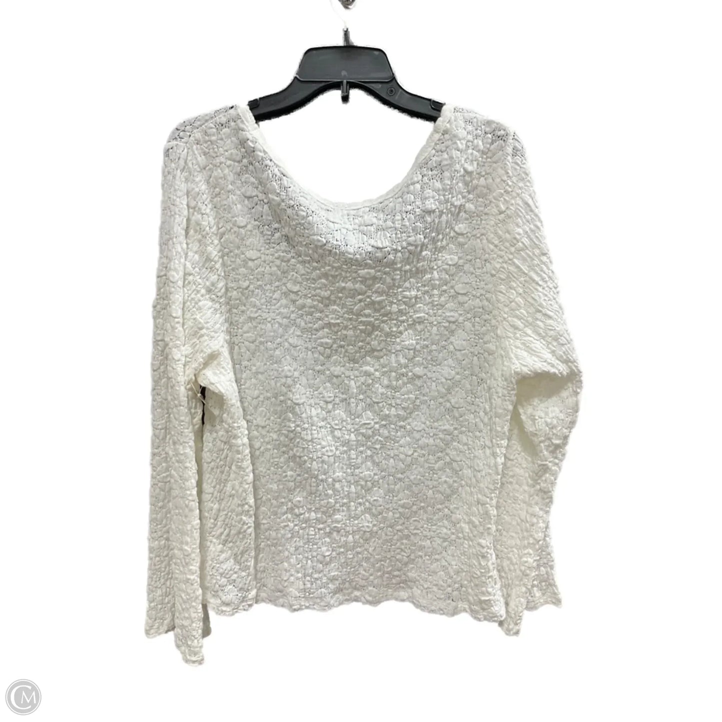 Top Long Sleeve By Old Navy In White, Size: 3x